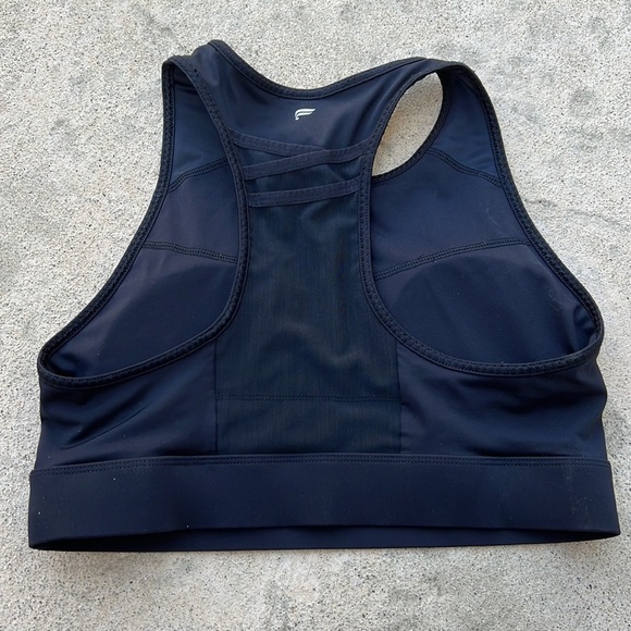 Fabletics Trinity High Impact Black Sports Bra Size L - Picture 3 of 11